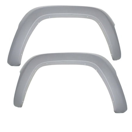 For 02-04 Liberty Front Fender Flare Wheel Opening Molding Gray Plastic SET PAIR