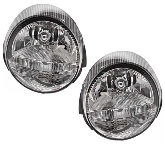 For 02-05 T-Bird Headlight Headlamp Halogen Front Head Light w/o Bulb PAIR SET