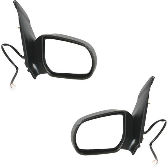 For 02-06 MPV Van Rear View Mirror Power Non-Heat Black Manual Folding SET PAIR