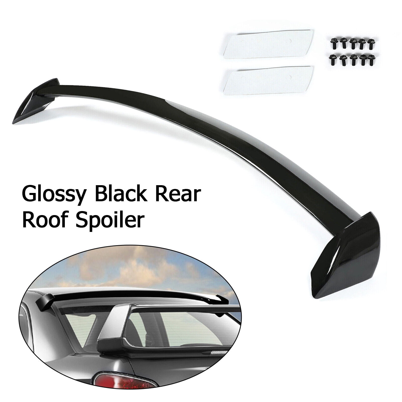 Sti Rear Window Spoiler For 02-07 06 Subaru Impreza WRX STI Rear Window Roof Spoiler Glossy ...