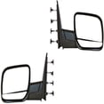 thumbnail image 1 of For 02-08 Econoline Van Rear View Mirror Manual Fold Black w/Dual Glass PAIR SET, 1 of 5