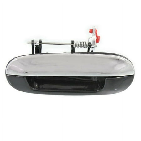 For 02-09 Envoy Rear Outside Outer Exterior Door Handle Black/Chrome Left Side
