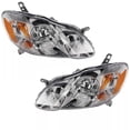 thumbnail image 1 of For 03-04 Corolla CE & LE Headlight Headlamp Head Light Lamp with Bulb SET PAIR, 1 of 5