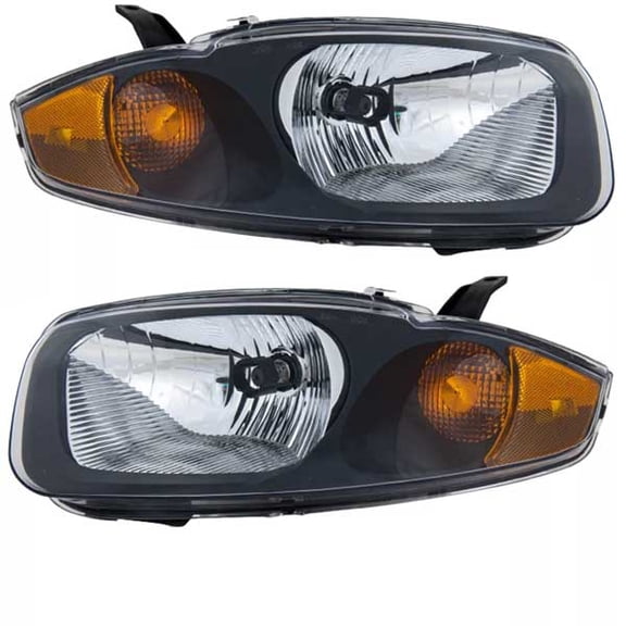 For 03-05 Chevy Cavalier Headlight Headlamp Head Light Lamp Left Right Set PAIR