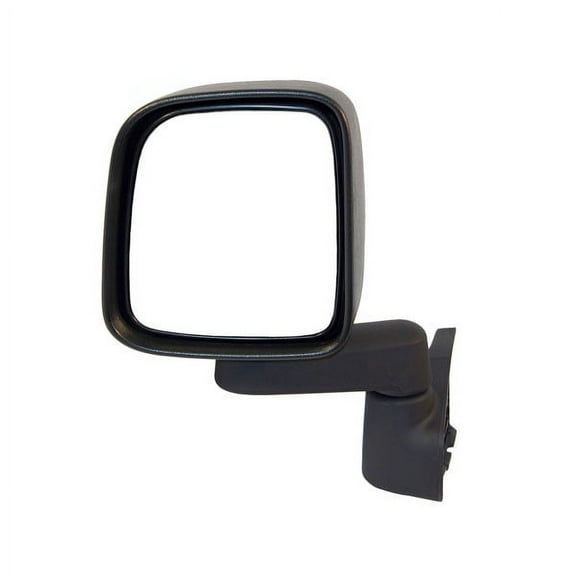 For 03-06 Wrangler Rear View Door Mirror Manual Textured Black Folding Left Side