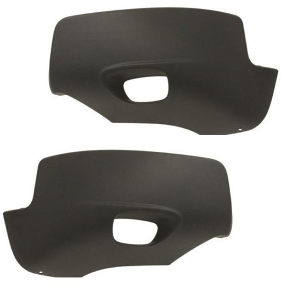 For 03-06 XC90 Front Bumper Extension End Cap w/Fog Hole Left Right PAIR SET
