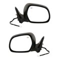 thumbnail image 1 of For 03-09 4Runner Rear View Door Mirror Power Heated Black Manual-Fold SET PAIR, 1 of 5