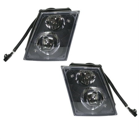 For 03-18 VNL HD Truck Front Driving Fog Light Lamp Assembly w/Bulb Set Pair