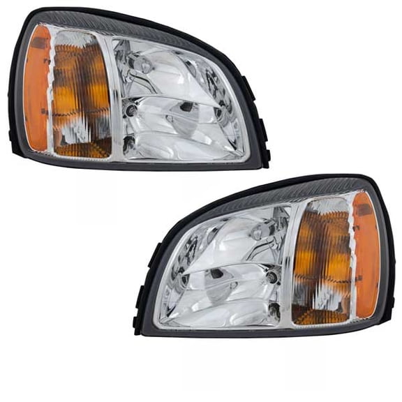For 04-05 Deville Front Halogen Headlight Headlamp Head Light with Bulb PAIR SET