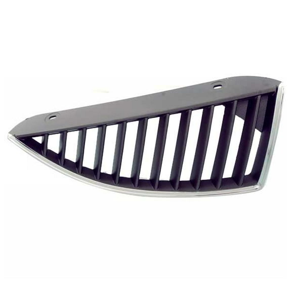 For 04-05 Lancer Sedan Front Grille (11 Bar Type) Black w/Chrome Trim Right Side
