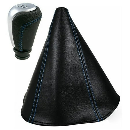 For 04-06 Gto Base 6-Speed Manual T56 Shift Knob & Boot Blue Stitching