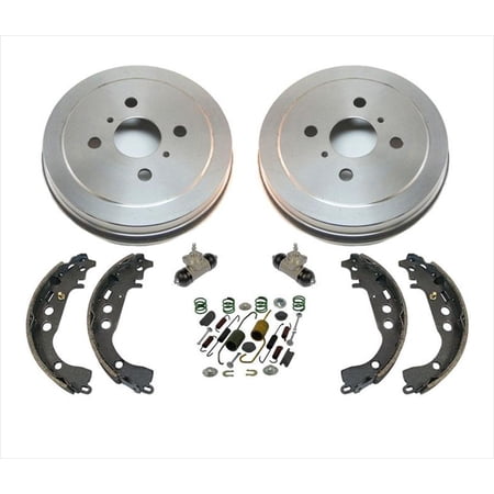 For 04-06 Scion XA Rear Brake Drums Brake Shoes Wheel Cylinders & Springs