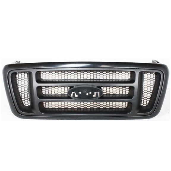 For 04-08 F150 FX4 & STX Pickup Truck Front Grille Assembly H-Bar Design Black