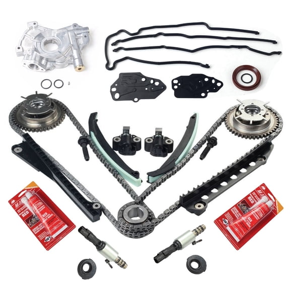 For 04-08 Ford Lincoln 5.4L Timing Chain Cam Phaser Solenoid Valve Oil Pump Kits