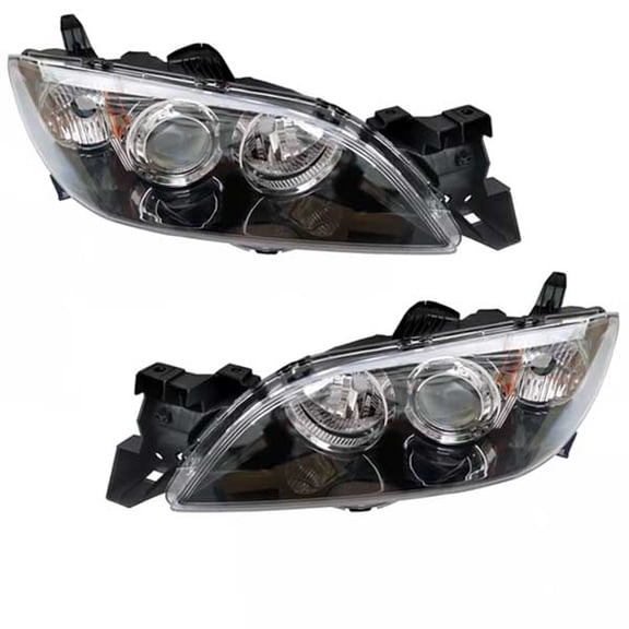 For 04-09 Mazda 3 Sedan 4-Door Headlight Headlamp Head Light w/o Bulb SET PAIR