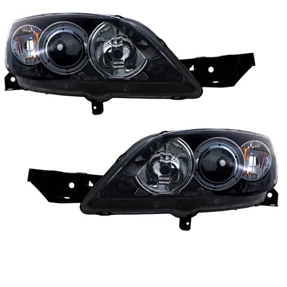 For 04-09 Mazda3 Front Headlight Headlamp Head Light Lamp w/o Bulb 2Pc PAIR SET