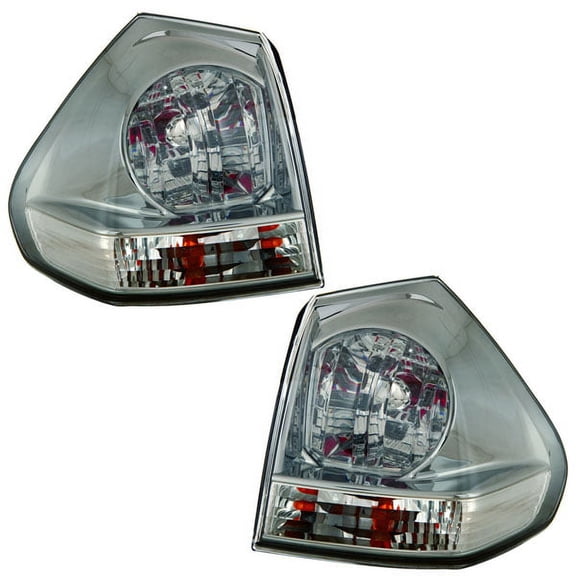 For 04-09 RX300 & RX350 Taillight Taillamp Rear Brake Light Lamp w/Bulb SET PAIR