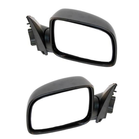 For 04-12 Colorado & Canyon Rear View Door Mirror Manual Black Folding PAIR SET