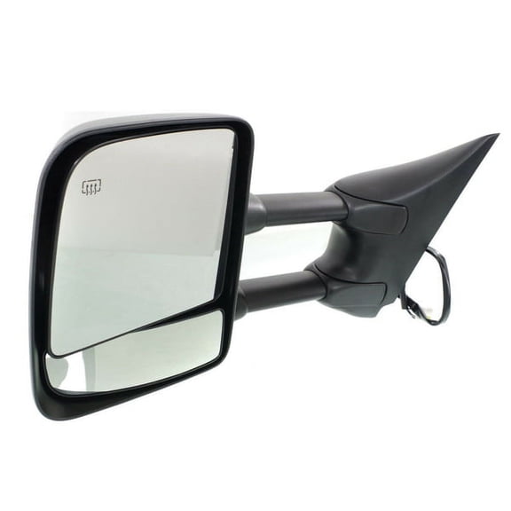 For 04-15 Titan Rear View Telescoping Tow Mirror Power Heated Chrome Driver Side