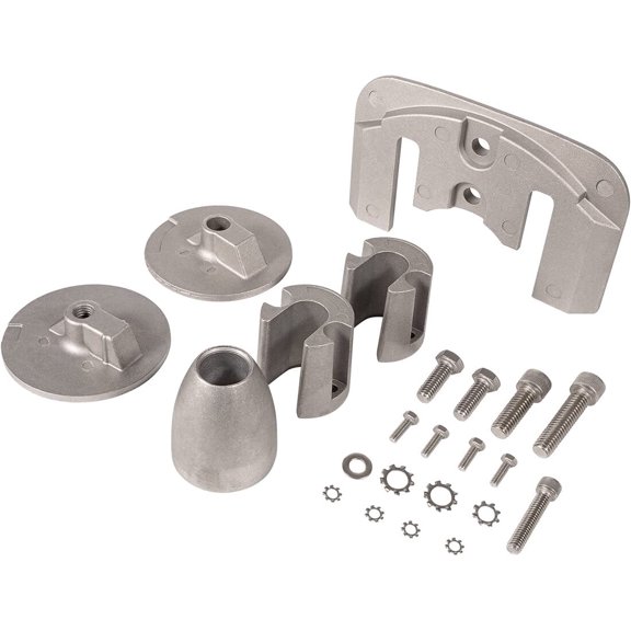 For 04-23 Mercruiser Bravo 3 Aluminum Anode Kit Hardware Replace for  CMBRAVO3KITA, 888761Q02, 888761Q04