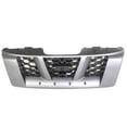 thumbnail image 1 of For 05 06 07 08 Xterra Front Face Bar Grille Assembly Silver Shell w/Gray Insert, 1 of 5