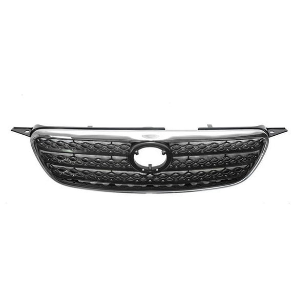 For 05-08 Corolla (CE/LE/S) Front Grill Grille Assembly Chrome Shell Gray Insert