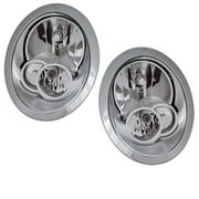 For 05-08 Mini Cooper Halogen Headlight w/o Headlamp Washer with Bulb PAIR SET