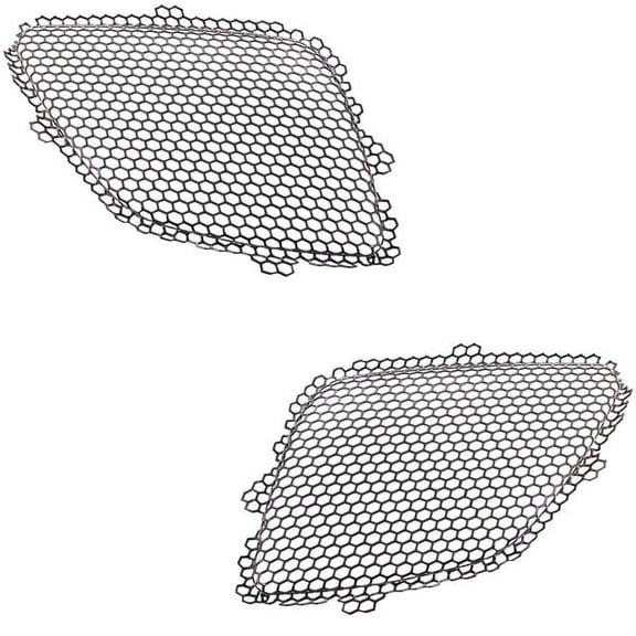 For 05-09 G6 Front Upper Inner Mesh Grill Grille Insert Iron Coated 2PC SET PAIR
