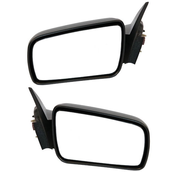 For 05-09 Mustang Rear View Mirror Power Non-Heated Black Non-Folding SET PAIR