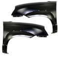 thumbnail image 1 of For 05-09 Tucson 2.7L Front Fender with Cladding Holes Steel Left Right SET PAIR, 1 of 5