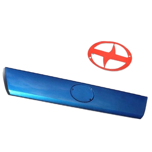 For 05-10 Scion TC 8P1 Blue Tailgate Liftgate Handle Garnish Hatch Trim DS18P1BS with Metal Bracket Hardware Kit & Scion Logo sticker
