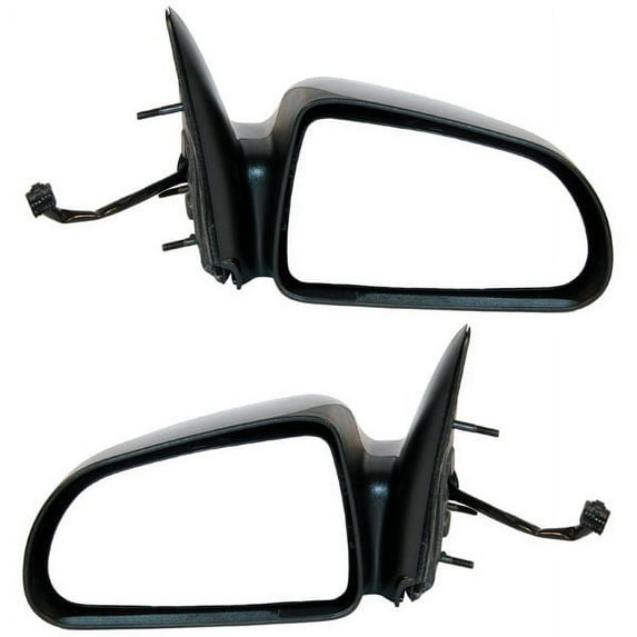 For 05-11 Ram Dakota Pickup Truck Rear View Mirror Power Non-Fold Black PAIR SET