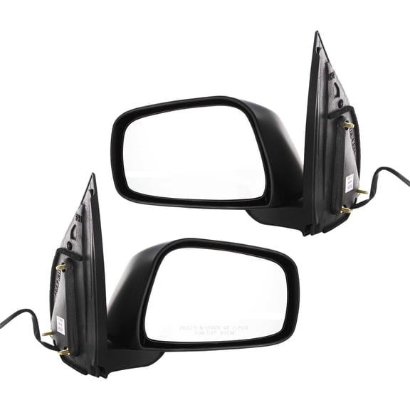 For 05-15 Xterra Rear View Door Mirror Power Non-Heated Textured Black SET PAIR