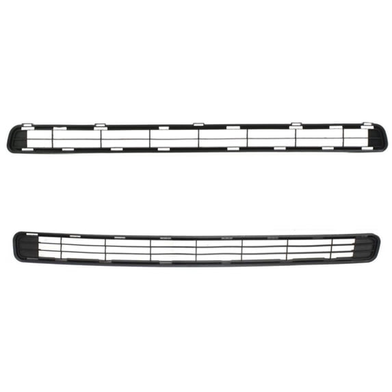 For 06 07 08 RAV4 Front Bumper Cover Lower/Upper Grill Grille Black 2-Piece SET