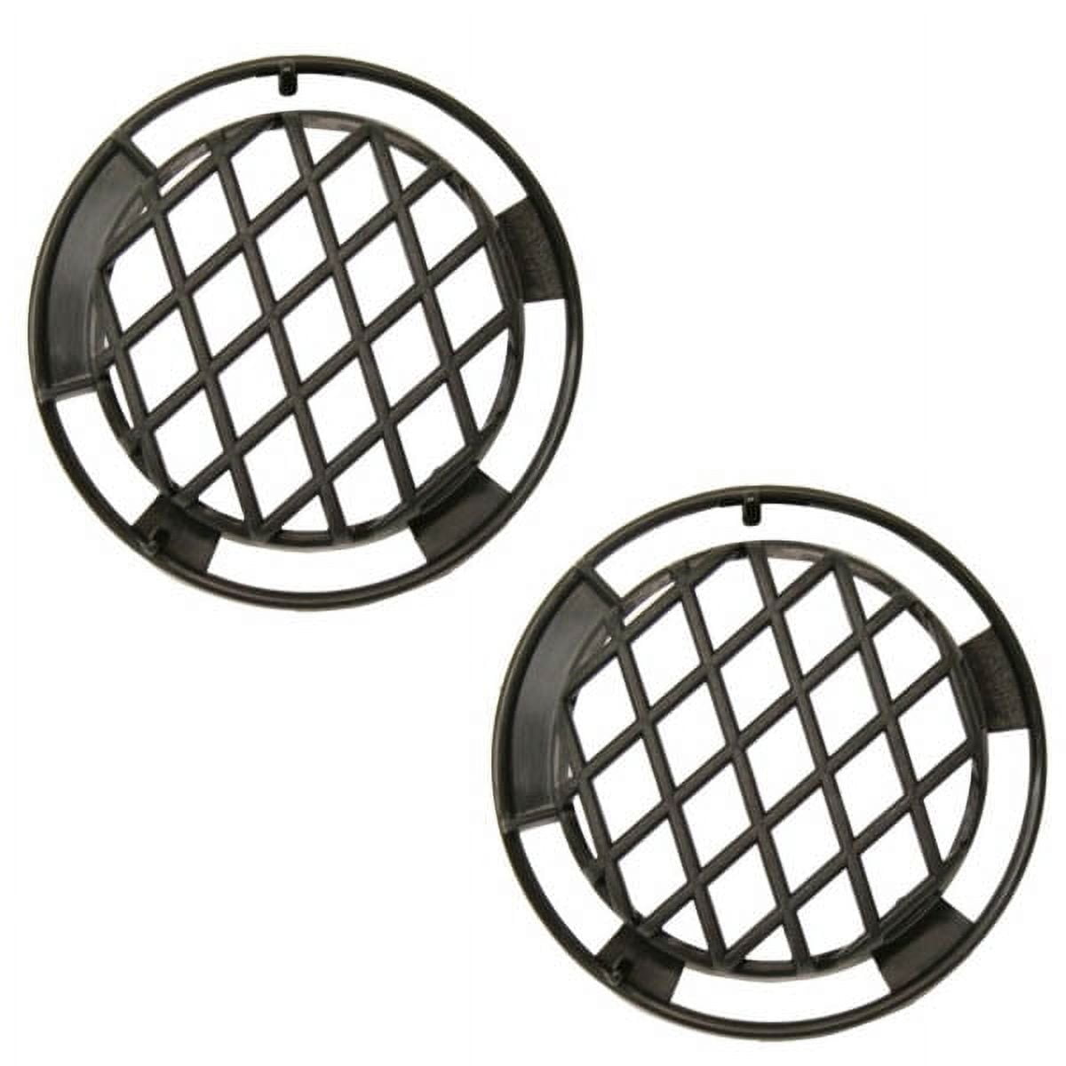 2-Pack Front Fog Light Hole Cover Inserts For 2006-2009 Chevy Equinox - Black Grille