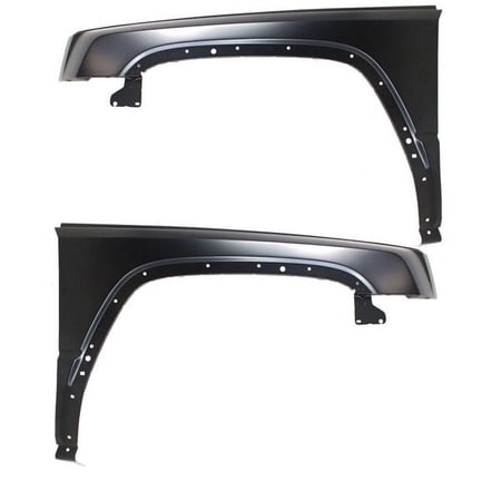 For 06-10 Commander Front Fender Quarter Panel Primed Steel Left Right SET PAIR