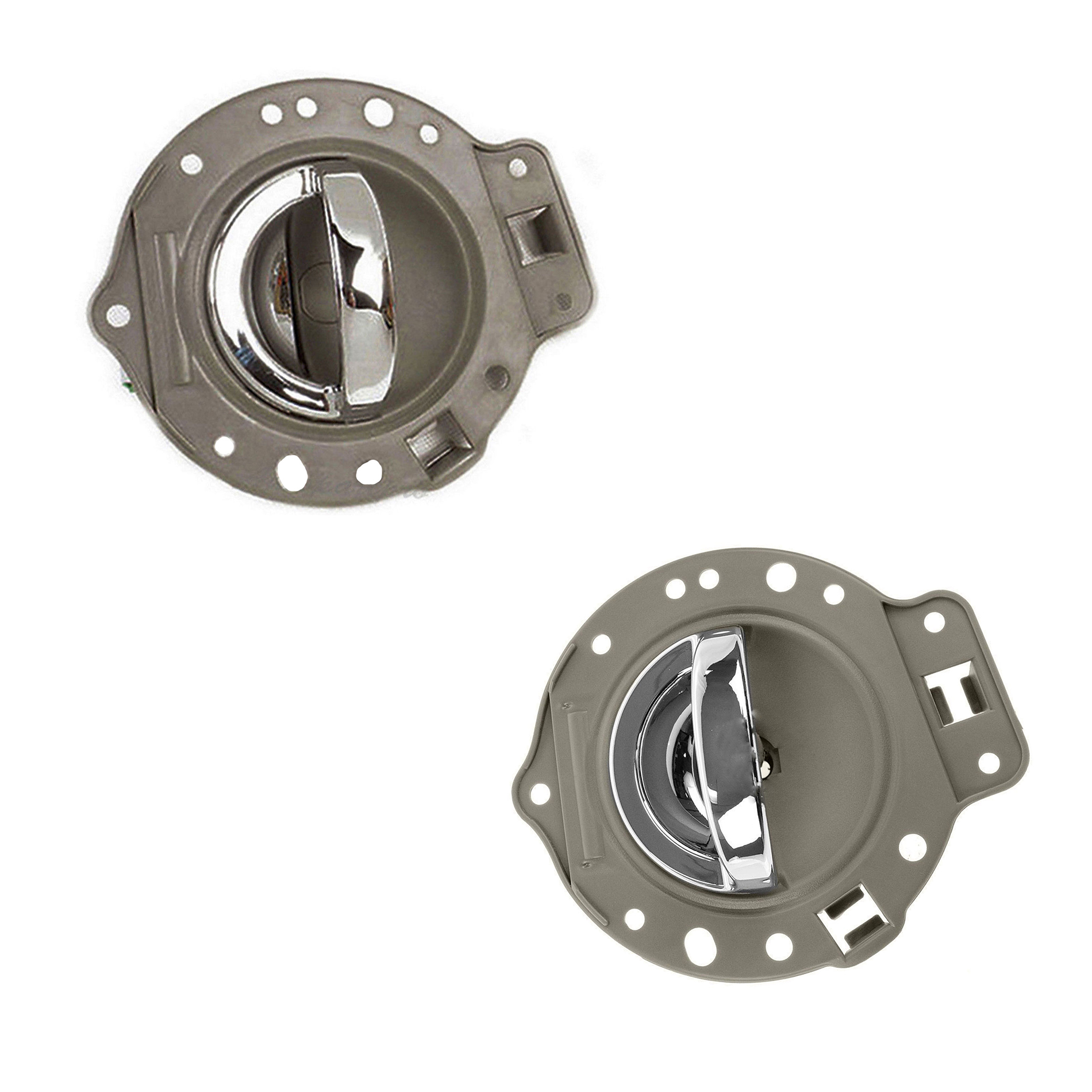 For 0610 Jeep Commander Interior Inner Inside Door Handle 2PCS Khaki with Chrome Lift 06 07 08