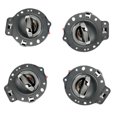 thumbnail image 1 of For 06-10 Jeep Commander Interior Inner Inside Door Handle 4PCS Gray with Chrome Lift 06 07 08 09 10 DS366, 1 of 2