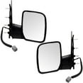 thumbnail image 1 of For 07-08 E-Series Van Rear View Mirror Power Manual Folding Textured PAIR SET, 1 of 5