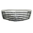 thumbnail image 1 of For 07-09 E-Class w/o Proximity Cruise Front Grille Assembly Chrome Gray Insert, 1 of 5