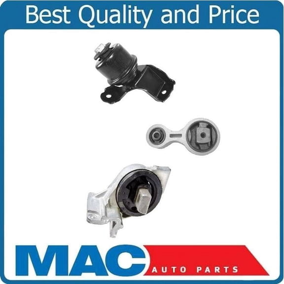 For 07-09 Fusion Front Wheel Drv 2.3L 3Pc Engine Motor Mount Includes Bracket