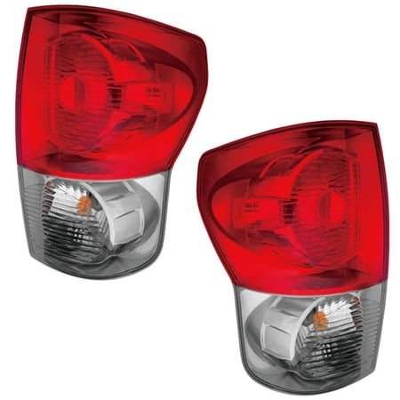 For 07-09 Tundra Truck Taillight Taillamp Rear Brake Light Lamp w/Bulb SET PAIR