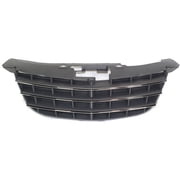 For 07-10 Sebring Front Grille Assembly Black Shell & Insert Chrome Trim Molding