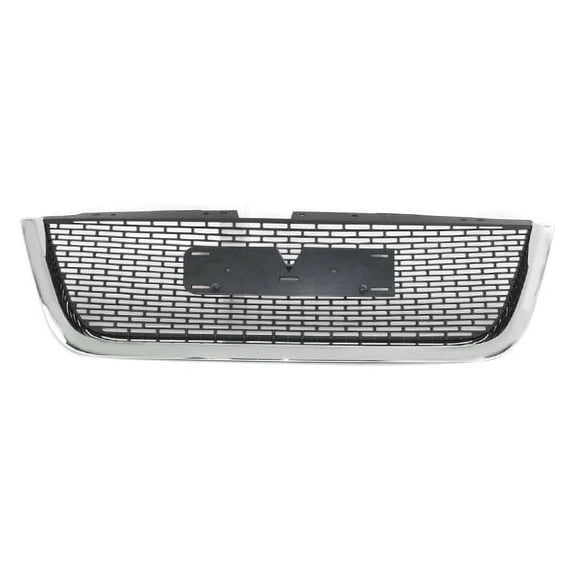 For 07-12 Acadia excluding Denali Front Grille Assembly Chrome w/Black Insert