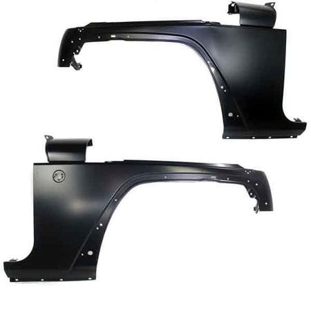 For 07-18 Wrangler 3.6L/3.8L Front Fender Quarter Panel Primed LH+RH SET PAIR