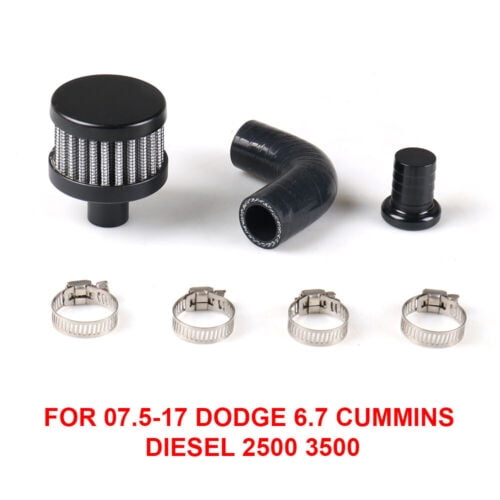 For 07.5-17 Dodge 6.7 Cummins Diesel 2500 3500 CCV Crank Case Vent Reroute Kit