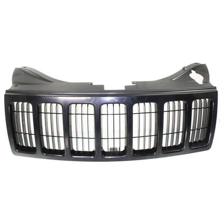 For 08-10 Grand Cherokee Front Face Bar Grill Grille Assembly Black Shell Insert