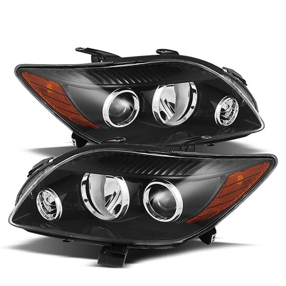 For 08-10 Scion tC 2AZ-FE Crystal Black JDM Style Headlights Headlamp Assembly