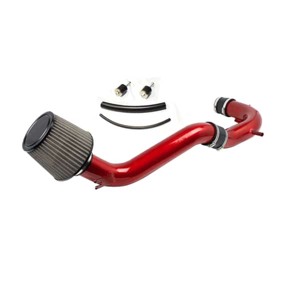 For 08-12 Honda Accord 4cyl 2.4L Black Filter Cover + CPT Cold Air Intake (Red) CPT-684-R