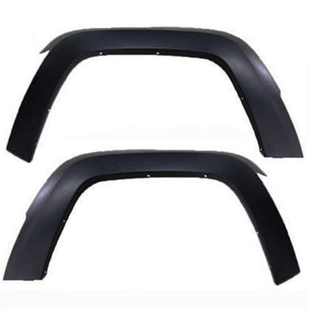 For 08-12 Liberty Front Fender Flare Wheel Opening Molding Arch Primed SET PAIR
